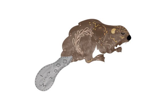 Download Hygge Scandinavian Nordic Style Beaver Watercolor - Premium Bundle